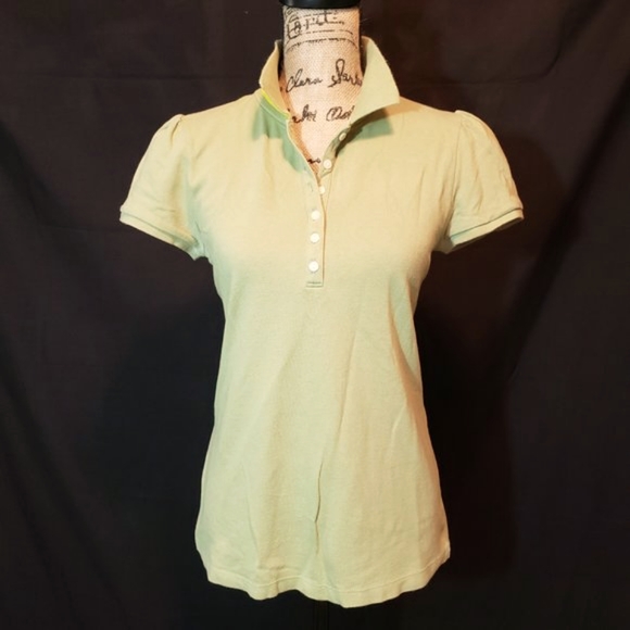 Old Navy Stylish Sage Green Polo - Picture 2 of 6